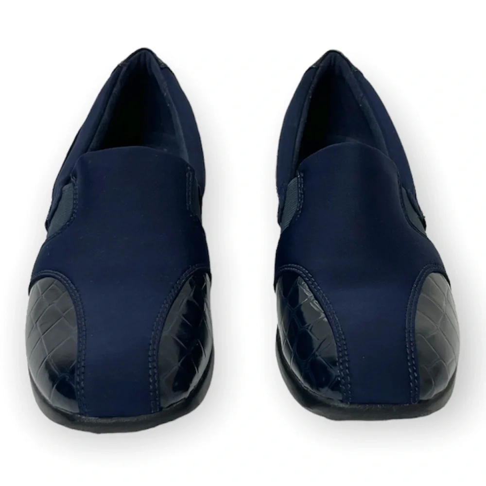 Clarks Comfort Slip On Gael Beam Loafers Navy Blue Size 8.5